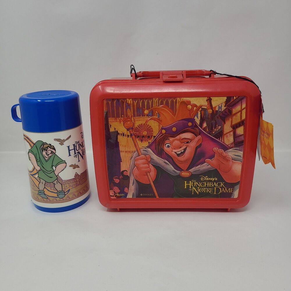 Disney The Hunchback Of Notre Dame Vintage 90s Aladdin Lunchbox Complete W/tags